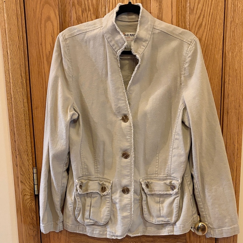 Vintage Old Navy Women's Beige Utility Jacket